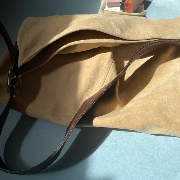 NWOT Coach Beige/Brown Nubuc Vintage Hobo Purse - Picture 12 of 13